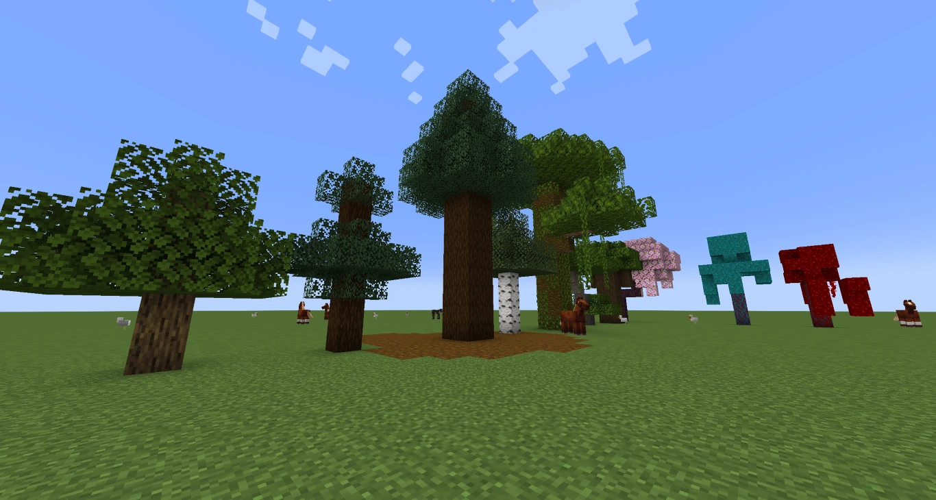 Minecraft Automatiska Trädgårdsfarm Trätyper